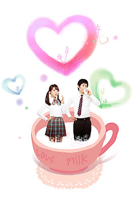 PSD 식물 편집 편집이미지 학생 라이프스타일 여학생 교복 음료 남학생 청소년 고등학생 사랑 서기 들기 사람 동양인 상반신 두명 라이프 10대 컵 한국인 우유 머그컵 마시기 하트 풀 만족 십대만 이미지편집 모양 식기 옷 여자 남자 감정 모션 유제품 인종 생활 파일형식