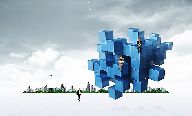 PSD 구름 편집 편집이미지 교통수단 비즈니스 하늘 비행기 빌딩 사람없음 건물 3D 모형 블록 미니어처 피규어 비즈니스맨 큐브 이미지편집 편집3D 자연요소 건축물 남자 교통 항공교통 대중교통 직장인 디지털합성 파일형식