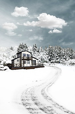 PSD 나무 구름 편집 편집이미지 계절 길 겨울 하늘 주택 풍경 사람없음 건물 3D 설원 눈 눈길 눈내림 이미지편집 편집3D 자연요소 식물 건축물 날씨 눈_날씨 디지털합성 파일형식