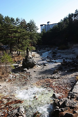 포토 JPG 주간 해외풍경 해외 계절 아시아 낙엽 자연 풍경 야외 물 조각상 일본 온천 흐름 가을 돌_바위 기도 소원 군마 노천 온수 온천수 제단 이바라키 국내포토 자연요소 나라 컨셉 잎 조형물 스파 생태계 파일형식