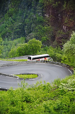 포토 JPG 주간 나무 식물 해외풍경 유럽 도로 길 교통수단 교통 유럽풍경 자동차 자연 산 버스 북유럽 노르웨이 풍경 사람없음 야외 산길 국내포토 자연요소 해외 나라 육상교통 교통시설 대중교통 생태계 파일형식