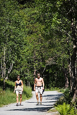 포토 JPG 주간 외국인 나무 식물 해외풍경 여자 남자 유럽 길 유럽풍경 자연 산 북유럽 노르웨이 사람 풍경 성인 야외 두명 하이킹 플뢰옌 성인만 국내포토 자연요소 해외 나라 레저 인종 생태계 파일형식