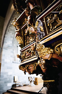 포토 JPG 유럽 종교 백그라운드 실내 북유럽 노르웨이 사람없음 장식 성당 천주교 대성당 스타방에르 국내포토 나라 종교건축 내부 파일형식