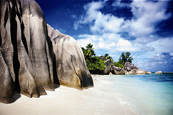 포토 JPG 주간 나무 식물 구름 해외풍경 해외 바다 배경화면 백그라운드 자연 하늘 풍경 사람없음 야외 모래사장 돌_바위 바위 휴양지 인도양 세이셸 국내포토 자연요소 아프리카 장소 생태계 파일형식