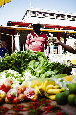 포토 JPG 주간 해외풍경 해외 남자 채소 과일 사람 풍경 성인 야외 판매 상점 시장 상인 오브젝트 노점 인도양 세이셸 남자만 성인남자만 성인만 국내포토 자연요소 바다 아프리카 파일형식