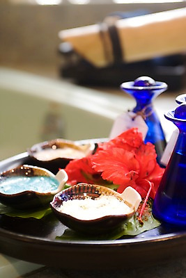 포토 JPG 해외 그릇 꽃 실내 사람없음 아웃포커스 위생용품 뷰티 스파 미용용품 용기 병 괌 입욕소금 국내포토 식물 식기 생활용품 촬영기법 내부 오세아니아 오브젝트 소금 파일형식