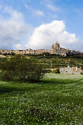 포토 JPG 주간 나무 구름 해외풍경 해외 건축물 외국문화 여행 꽃밭 자연 하늘 풍경 사람없음 야외 관광지 맑음 도시 성 언덕 몰타 임디나 국내포토 자연요소 식물 건축 꽃 유럽 문화 날씨 생태계 파일형식