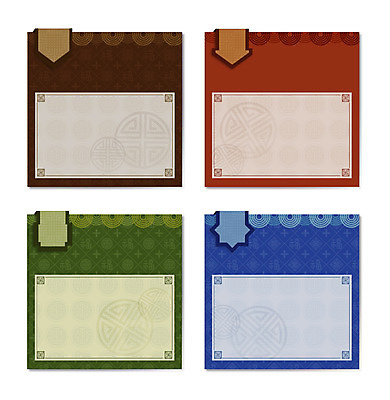 한국전통 전통 문양 백그라운드 스티커 무늬 패턴 일러스트 안내 프레임 틀 사람없음 세트 전통무늬 전통문양 꼬리표 라벨 알림 전통프레임 국내일러스트 AI파일 한국 파일형식 벡터