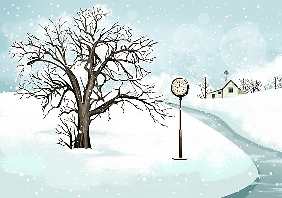 PSD 나무 식물 사계절 계절 길 시계 백그라운드 겨울 일러스트 거리 주택 풍경 사람없음 건물 설원 추위 눈 시간 눈내림 겨울배경 국내일러스트 자연요소 건축물 날씨 눈_날씨 파일형식