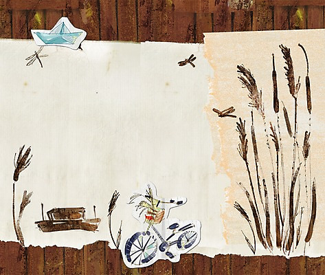 PSD 식물 동물 계절 교통수단 곤충 백그라운드 교통 일러스트 갈대 풍경 사람없음 자전거 가을 잠자리 종이배 선박 가을배경 국내일러스트 수상교통 바이크 종이접기 파일형식 가을_계절