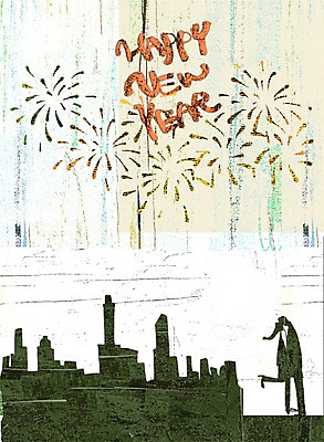 PSD 커플 계절 여자 남자 한쌍 백그라운드 겨울 일러스트 새해 폭죽 불꽃놀이 사람 풍경 빌딩 두명 건물 새해인사 쌍 해피뉴이어 겨울배경 국내일러스트 건축물 관계 놀이 인사 파일형식