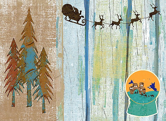 PSD 나무 식물 동물 계절 기념일 백그라운드 크리스마스장식 크리스마스 겨울 일러스트 풍경 사람없음 장식 루돌프 썰매 스노글로브 겨울배경 국내일러스트 사슴 이벤트 파일형식