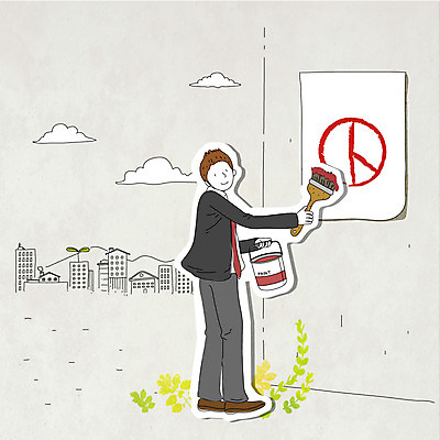 전신 식물 구름 남자 캠페인 잎 일러스트 나뭇잎 한명 서기 미소 웃음 사람 빌딩 성인 건물 새싹 페인트 붓 페인트칠 사회 투표 선거 민주주의 사회이슈 페인트통 페인트붓 선거일 남자만 남자한명만 성인남자만 성인만 유권자 국내일러스트 AI파일 자연요소 1 건축물 컨셉 모션 페인팅 통 표정 공동체 파일형식 벡터