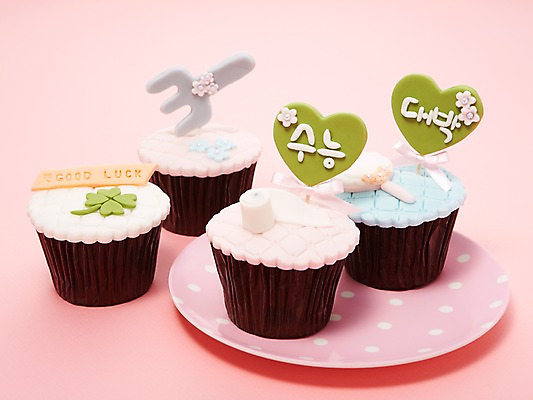 포토 JPG 스튜디오촬영 접시 리본 백그라운드 포크 응원 실내 선물 사람없음 장식 케이크 수능 시험 행운 화장지 네잎클로버 클로버 두루마리 컵케이크 오브젝트 국내포토 식물 식기 교육 컨셉 디저트 내부 파일형식