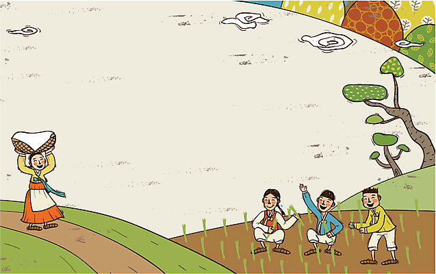 전신 나무 식물 한국문화 한국전통 전통 여자 남자 전통문화 문화 백그라운드 일러스트 논 사람 여러명 농사 농부 전통의상 한복 즐거움 과거 모내기 새참 국내일러스트 AI파일 직업 동양문화 감정 다수 컨셉 농업 한국 파일형식 벡터