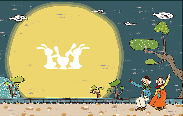 전신 나무 식물 한국문화 한국전통 전통 여자 남자 전통문화 문화 백그라운드 일러스트 사람 앉기 두명 담장 보름달 달 토끼 전통의상 한복 즐거움 과거 절구 방아 국내일러스트 AI파일 자연요소 동양문화 감정 컨셉 포유류 모션 한국 반려동물 도구 파일형식 벡터