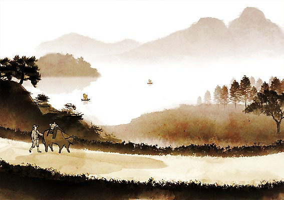 PSD 나무 식물 동물 길 섬 캘리배경 백그라운드 일러스트 캘리그라피 자연 산 사람 풍경 여러명 강 풀 소 농부 산수화 선박 국내일러스트 직업 다수 수상교통 포유류 동양화 생태계 파일형식