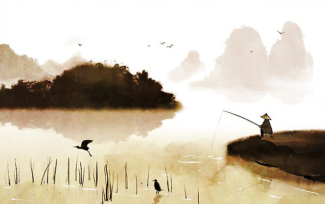 PSD 동물 섬 캘리배경 백그라운드 일러스트 캘리그라피 자연 조류 낚시 산 한명 사람 풍경 강 안개 낚싯대 산수화 국내일러스트 1 레저 날씨 낚시용품 동양화 생태계 파일형식