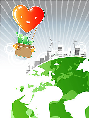 지구 일러스트 함께함 사람 빌딩 여러명 건물 기구 열기구 하트 도움 사회 풍력에너지 더불어사는사회 풍력기 소통 국내일러스트 AI파일 모양 건축물 다수 컨셉 항공교통 그린에너지 공동체 파일형식 벡터