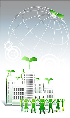 식물 일러스트 함께함 사람 빌딩 여러명 건물 새싹 인공위성 도시 도움 사회 더불어사는사회 소통 국내일러스트 AI파일 건축물 다수 컨셉 통신 공동체 파일형식 벡터