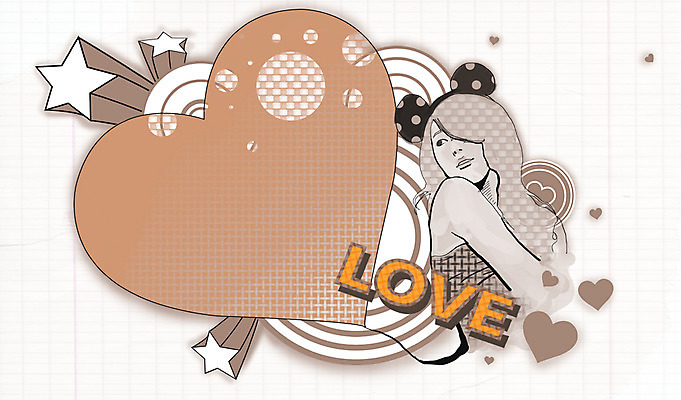 PSD 배너 여자 별 백그라운드 일러스트 안내 프레임 사랑 틀 한명 사람 상반신 성인 하트 빈티지 알림 퓨전 팝아트 하트백그라운드 여자만 여자한명만 성인여자만 성인만 국내일러스트 자연요소 모양 1 감정 컨셉 그림 파일형식