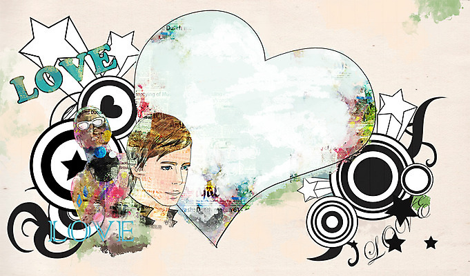 PSD 배너 남자 별 백그라운드 일러스트 안내 프레임 사랑 틀 한명 사람 상반신 성인 하트 빈티지 알림 퓨전 팝아트 하트백그라운드 남자만 남자한명만 성인남자만 성인만 국내일러스트 자연요소 모양 1 감정 컨셉 그림 파일형식