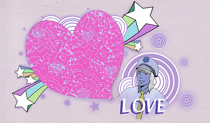 PSD 배너 여자 별 백그라운드 일러스트 안내 프레임 사랑 틀 한명 미소 웃음 사람 상반신 성인 하트 빈티지 경찰 알림 퓨전 팝아트 하트백그라운드 여경 여자만 여자한명만 성인여자만 성인만 국내일러스트 자연요소 모양 직업 1 감정 컨셉 표정 그림 파일형식