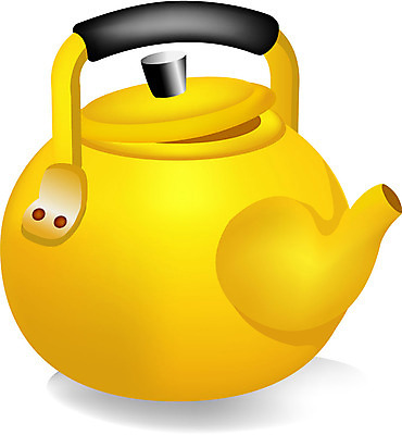 EPS 컬러 생활용품 일러스트 주전자 주방용품 사람없음 노란색 찻주전자 오브젝트 양철주전자 국내일러스트 파일형식 벡터