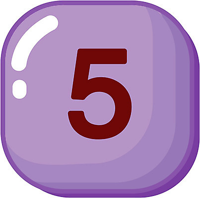 EPS 문자 기호 교육 일러스트 사람없음 숫자 오 5 수학교육 국내일러스트 수학 파일형식 벡터