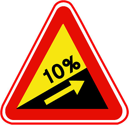 EPS 문자 기호 화살표 도로 일러스트 공사 경고 경사 사람없음 운전 표지판 퍼센트 오브젝트 도로표지판 오르막 국내일러스트 길 교통시설 모션 건설업 알림판 특수기호 파일형식 벡터