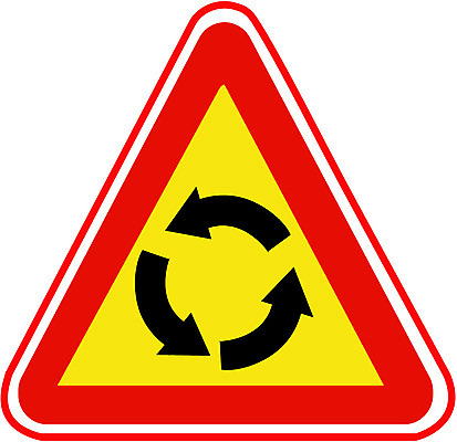 EPS 문자 기호 화살표 도로 일러스트 경고 사람없음 운전 표지판 교차로 오브젝트 도로표지판 회전교차로 국내일러스트 길 교통시설 모션 알림판 파일형식 벡터