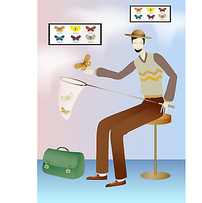 EPS 직업 남자 일러스트 한명 사람 20대 성인 곤충학자 남자만 남자한명만 성인남자만 청년만 청년남자만 청년남자한명만 성인한명만 성인남자한명만 성인만 국내일러스트 1 청년 파일형식 벡터