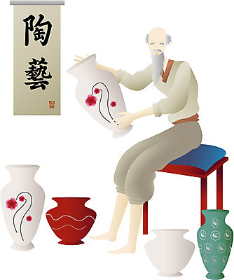 EPS 직업 한국문화 한국전통 전통 할아버지 노년 남자 일러스트 수염 한명 사람 도자기 고려 도공 백자 청자 남자만 남자한명만 성인남자만 성인한명만 성인남자한명만 노인만 성인만 노인남자만 노인남자한명만 국내일러스트 1 동양문화 한국 성인 역사 파일형식 벡터