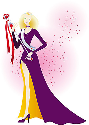 EPS 직업 드레스 여자 일러스트 한명 사람 이벤트 20대 성인 우승 트로피 미인 미모 미인대회 여자만 여자한명만 성인여자만 청년만 청년여자만 성인한명만 청년여자한명만 성인여자한명만 성인만 국내일러스트 1 옷 청년 최고 상_우승 대회 파일형식 벡터