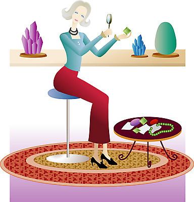 EPS 직업 웰빙 여자 일러스트 한명 사람 20대 성인 전문직 보석 보석감정사 여자만 여자한명만 성인여자만 청년만 청년여자만 성인한명만 청년여자한명만 성인여자한명만 성인만 국내일러스트 1 청년 광석 파일형식 벡터