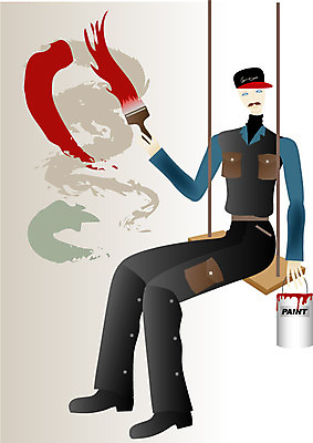 EPS 직업 남자 컬러 일러스트 페인터 한명 안전 사람 20대 성인 페인트 색칠 칠 페인트공 도색 도색공 남자만 남자한명만 성인남자만 청년만 청년남자만 청년남자한명만 성인한명만 성인남자한명만 성인만 국내일러스트 1 페인팅 청년 파일형식 벡터