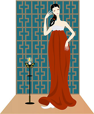 EPS 직업 여자 일러스트 한명 사람 20대 성인 한복 미인 기생 자태 여자만 여자한명만 성인여자만 청년만 청년여자만 성인한명만 청년여자한명만 성인여자한명만 성인만 국내일러스트 1 한국전통 청년 전통의상 파일형식 벡터