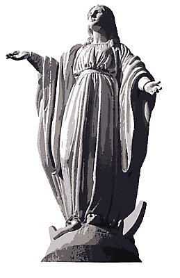 EPS 종교 일러스트 종교용품 사람없음 조각상 천주교 천주교용품 마리아 마리아상 성모마리아상 성모상 국내일러스트 조형물 파일형식 벡터