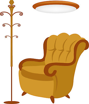 EPS 클립아트 가구 거실 의자 일러스트 전등 사람없음 라이프 생활 인테리어 소파 옷걸이 오브젝트 안락의자 국내일러스트 디자인 생활용품 조명 파일형식 벡터