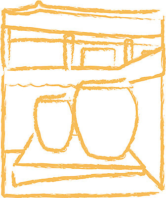 EPS 클립아트 한국문화 한국전통 전통 건축 실루엣 선 생활용품 고건축 일러스트 한옥 돌담 사람없음 담장 항아리 뒷마당 국내일러스트 동양문화 건축물 한국 촬영기법 돌_바위 도자기 오브젝트 파일형식 벡터