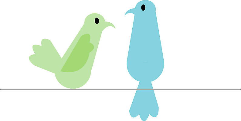 EPS 클립아트 동물 척추동물 캐릭터 두마리 일러스트 조류 사람없음 전선 참새 텃새 일러캐릭터 2 파일형식 벡터