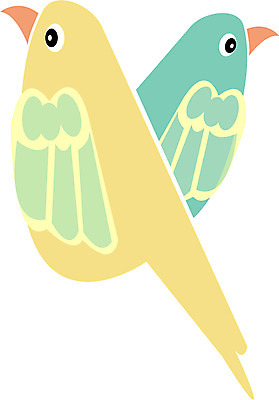 EPS 클립아트 동물 척추동물 캐릭터 두마리 일러스트 조류 사람없음 참새 텃새 일러캐릭터 2 파일형식 벡터