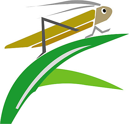 EPS 클립아트 동물 캐릭터 한마리 곤충 절지류 일러스트 사람없음 풀잎 곤충캐릭터 귀뚜라미 일러캐릭터 1 잎 풀_식물 파일형식 벡터