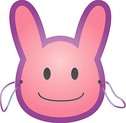 EPS 클립아트 동물 잡화 일러스트 가면 이벤트 사람없음 파티 토끼 오브젝트 토끼가면 국내일러스트 포유류 반려동물 동물가면 파일형식 벡터