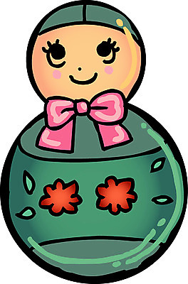 EPS 생활용품 일러스트 사람없음 장난감 놀이용품 아기용품 유아용 오뚜기 오뚝이 국내일러스트 오브젝트 파일형식 벡터