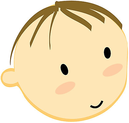 EPS 클립아트 얼굴 일러스트 표정 한명 사람 신체부위 아기 갸우뚱 남자만 남자한명만 아기만 남자아기만 남자아기한명만 국내일러스트 1 모션 파일형식 벡터