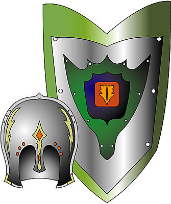 EPS 무기 일러스트 사람없음 오브젝트 전쟁 방패 전사 머리보호 쇠모자 국내일러스트 투구모자 모자_잡화 보호장비 파일형식 벡터