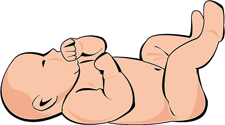 EPS 클립아트 포즈 일러스트 한명 미소 웃음 사람 눕기 아기 빨다 아기만 국내일러스트 1 모션 표정 파일형식 벡터