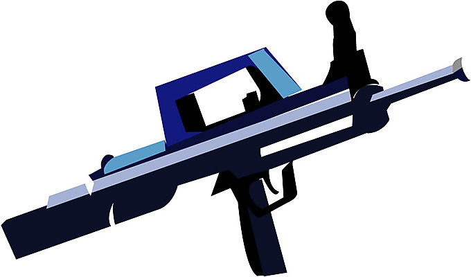 EPS 클립아트 무기 일러스트 사람없음 총 오브젝트 전쟁 소총 국내일러스트 파일형식 벡터