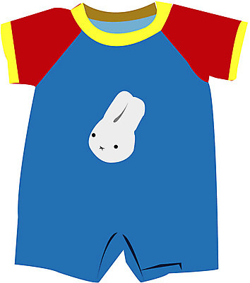 EPS 옷 일러스트 사람없음 아기용품 오브젝트 유아복 신생아옷 국내일러스트 파일형식 벡터